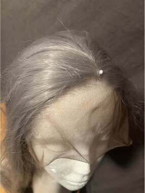Long Silver Lace Front Wig